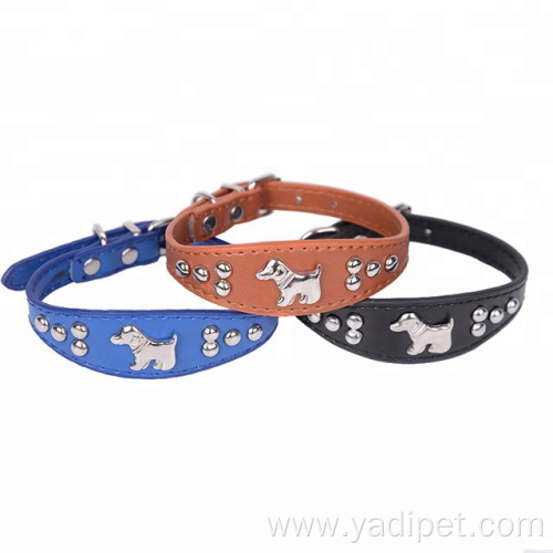 Dog Collar PU Leather Personalized Dog Accessories